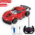 Wireless remote control toy car, kids' four-wheel drive car toy model, boy's simulation off-road sports car, racing car - wholesale