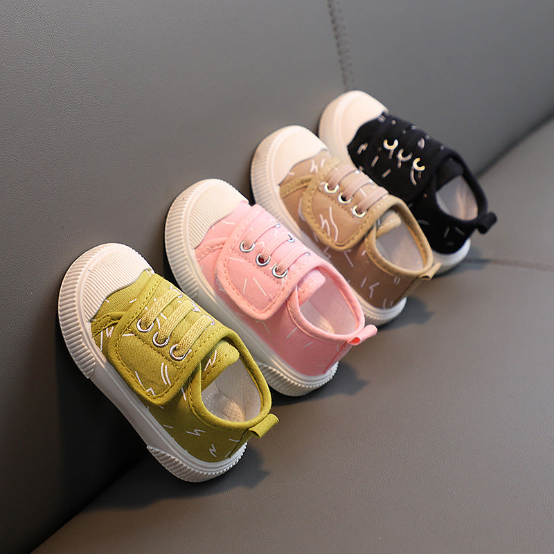 Kids' canvas shoes - new spring/autumn  collection: breathable casual low-top sneakers for boys (ages 1-6) and girls