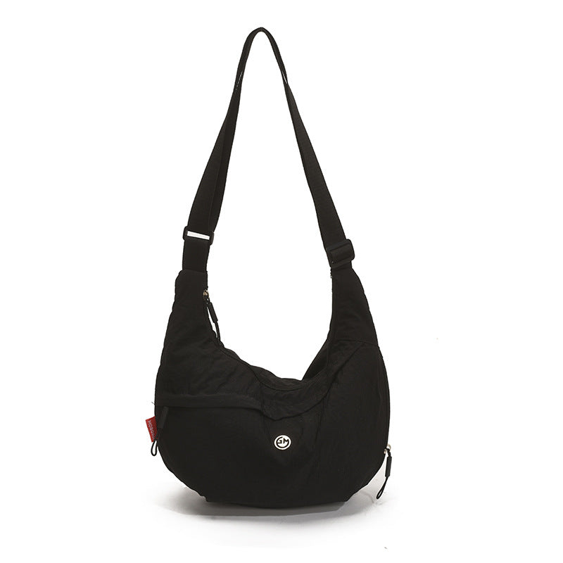 Cross-border casual nylon underarm bag women's 2025 new lightweight dumpling bag large-capacity versatile shoulder messenger bag