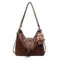 2025 new autumn/winter designer leather belt handbag - large capacity, versatile fashion backpack, shoulder bag, and crossbody bag