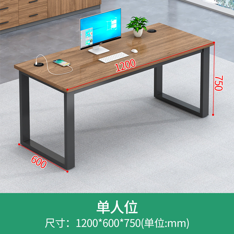Employee desk set, 4-seat open modern office desk and chair combination, 2/6 person e-commerce workstation