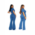 Amazon cross-border fashion european and american style slim fit inspopular same style sexy fashion denim jumpsuit
