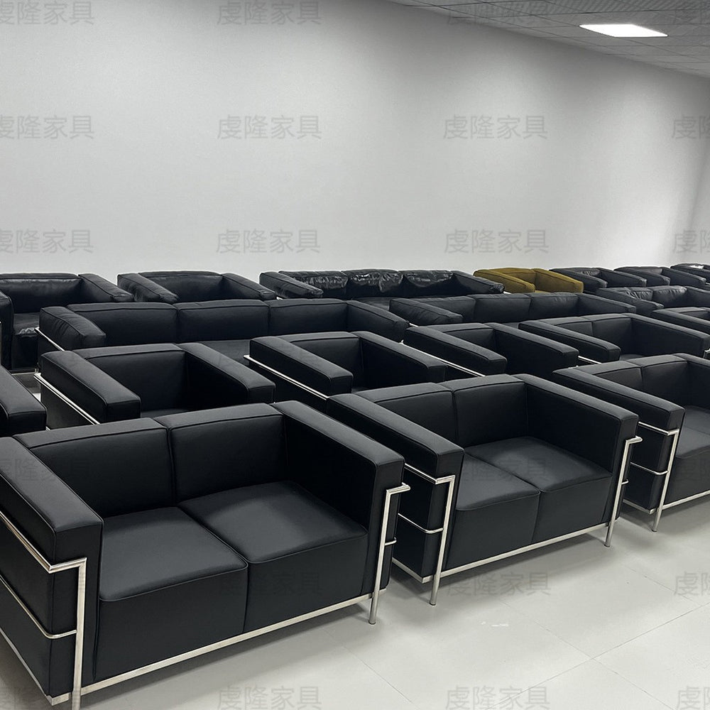 genuine leather sofa 4s store lc3 le corbusier office sofa designer furniture genuine leather office sofa chair