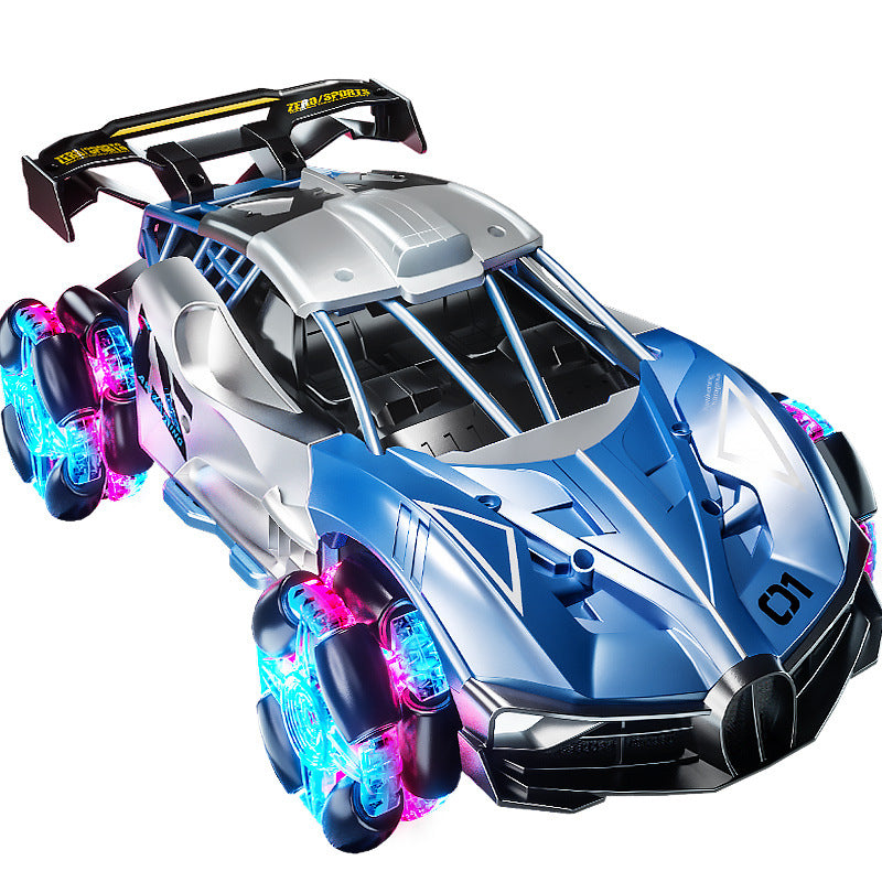 Kids' remote control spray car - rechargeable, wireless, four-wheel drive drift racing car - toy for boys