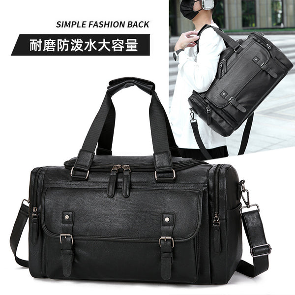 Men's handbag Large capacity travel bag Business travel shoulder sports fitness messenger bag Multifunctional luggage bag