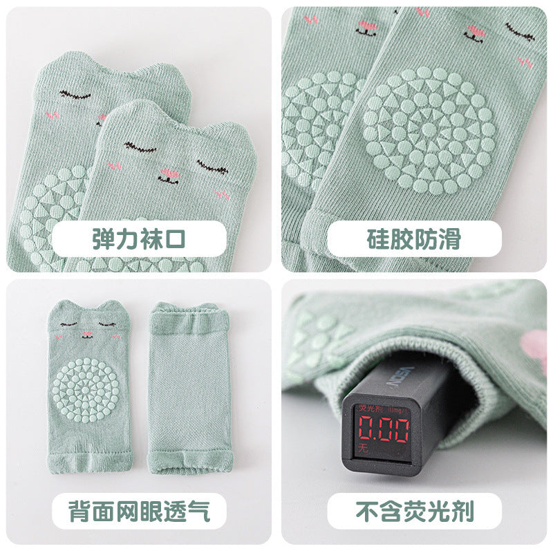 Babibele baby knee pads - summer lightweight crawling aid, anti-fall, anti-slip floor socks for first walkers