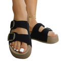 Wholesale women's platform slides for cross-border e-commerce: new spring/summer  collection - versatile, height-boosting, non-slip sandals & slides - ready to ship