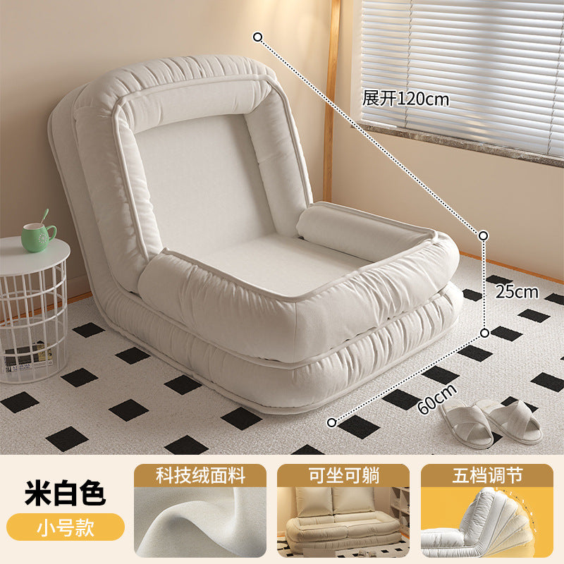 Beanbag sofa can lie down and sleep on the balcony, huge tatami double small apartment rental room human dog house