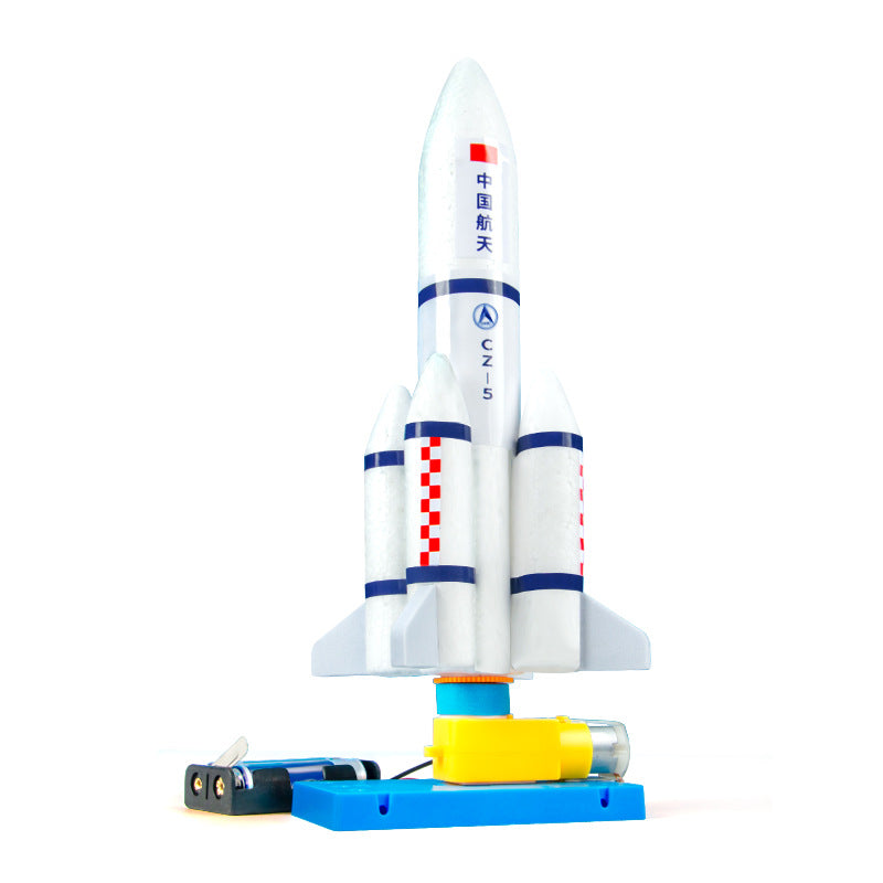 Scientific experiment DIY aerospace large rocket model children DIY Shandong Shuangyou Stationery and Educational Supplies Co., Ltd.