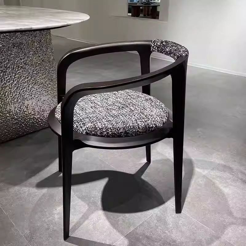 Italian casual medieval dining chair for home new chinoiserie house classy chair solid wood book chair tea room tea master chair