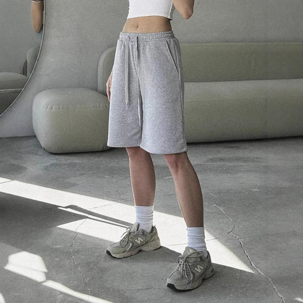 Fashion European and American women's casual shorts versatile sweatpants y2k women's shorts street spice girl style five-point pants