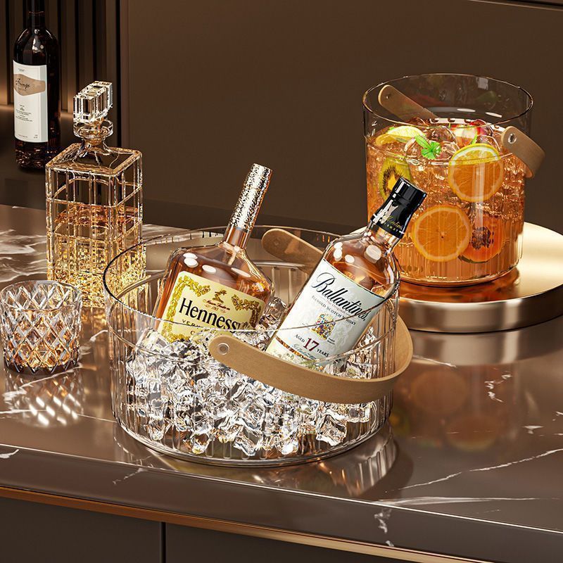 High-style ice bucket for home use, perfect for beer, champagne, red wine, outdoor picnics, fruit storage, and portable use in bars and ktvs
