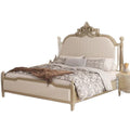 French style solid wood carved bed - master bedroom 1.95m double bed, princess bed, wedding bed, american style high-end double bed