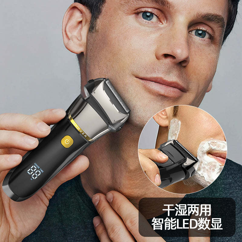 Reciprocating electric shaver, full body washable razor, rechargeable electric shaver - cross-border e-commerce