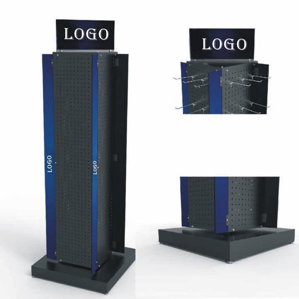 4-Side Rotatable Oral Care Product Display Stand Supermarket Electric Toothbrush Display Stand