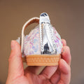 Girls'  spring new collection: sparkling soft-soled princess leather shoes for mid-to-large children - wholesale direct from the manufacturer, featuring hook-and-loop fasteners