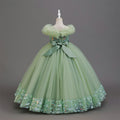 Wholesale european and american style girls' formal dresses for export, suitable for mid-to-large children, direct from manufacturers. cross-border princess dresses, custom flower girl dresses, long dresses wholesale