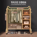 Clothes drying rack floor-standing for home bedroom hanging clothes foldable simple indoor dormitory movable storage rack for drying clothes and hats