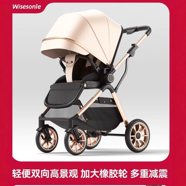 Children go out stroller foldable two-way newborn light stroller folding baby stroller portable