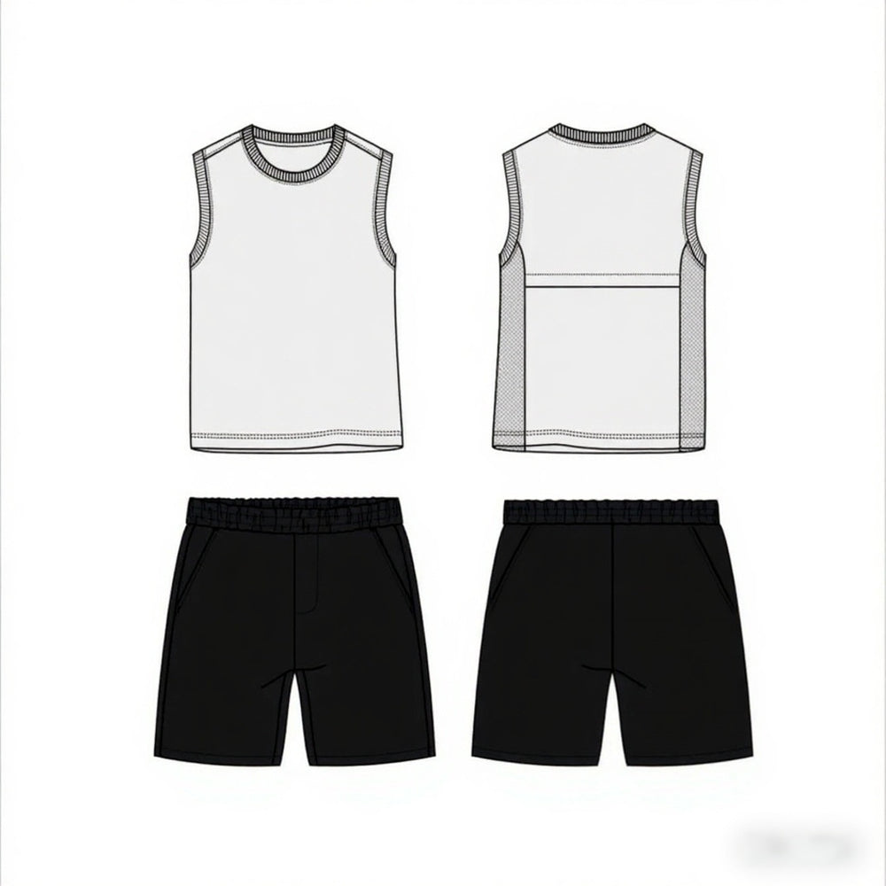 【ice silk quick-dry】kids' summer new arrival thin & breathable cool & comfortable sports set for mid-to-large children yn