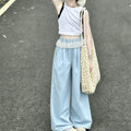 [nai fu butt curtain pants] girls summer thin quick-drying wide-leg workwear pants fashioneasiest for matchcasualpants