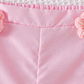 Girls' off-the-shoulder puff sleeve floral cami and shorts set - summer kids' sweet floral casual outfit