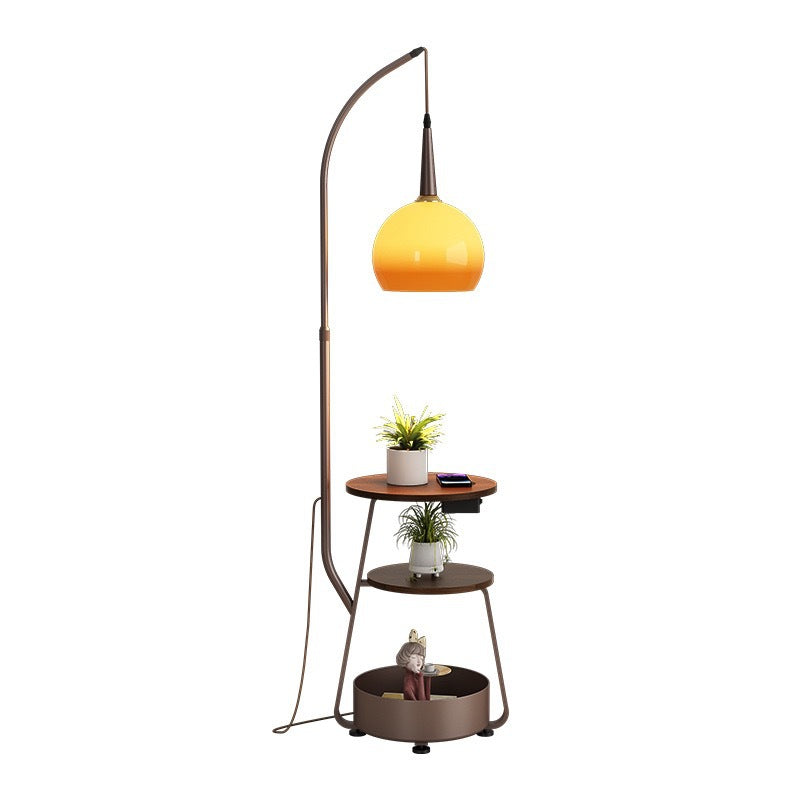 Retro style bedroom bedside table all-in-one grapefruit lamp living room sofa next to the atmosphere coffee table fishing lamp floor lamp