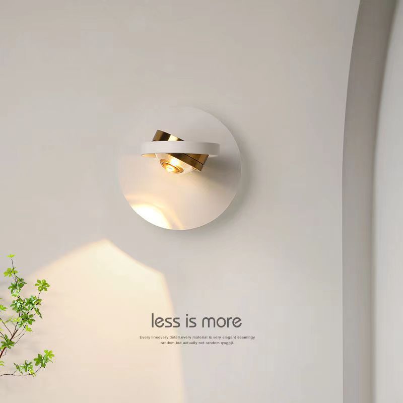 New  hotel bedside lamp, adjustable angle 360° wall sconce for hotel, club, and living room backdrop walls