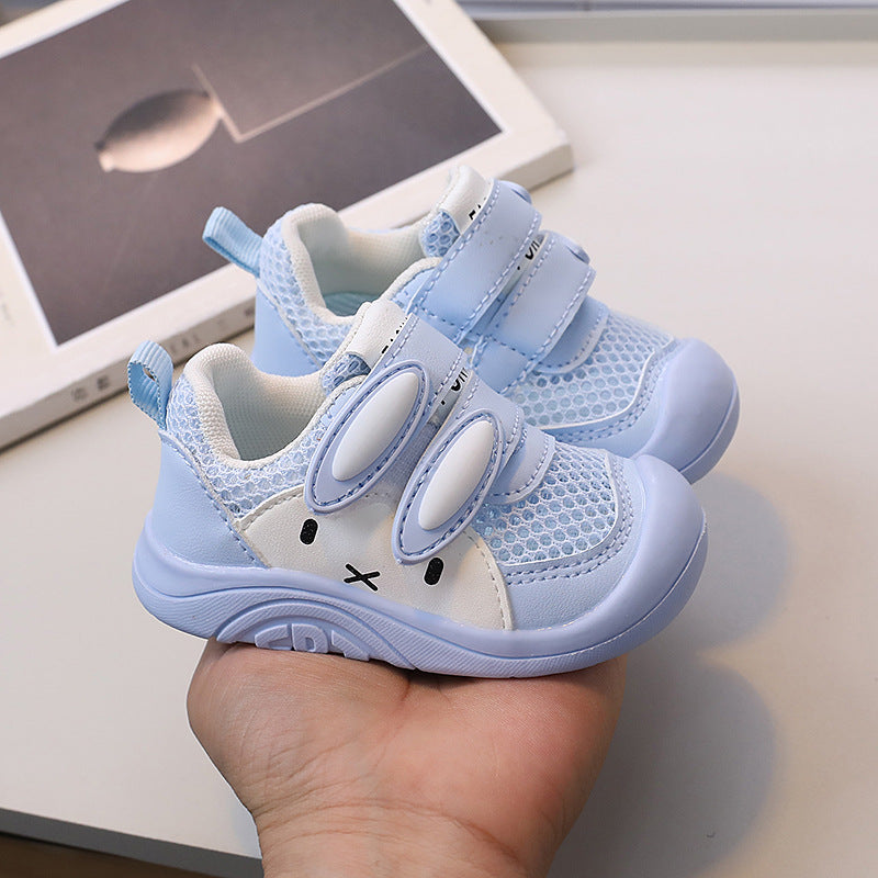 New spring/summer cute bunny toddler shoes - velcro cartoon breathable mesh sandals for boys and girls