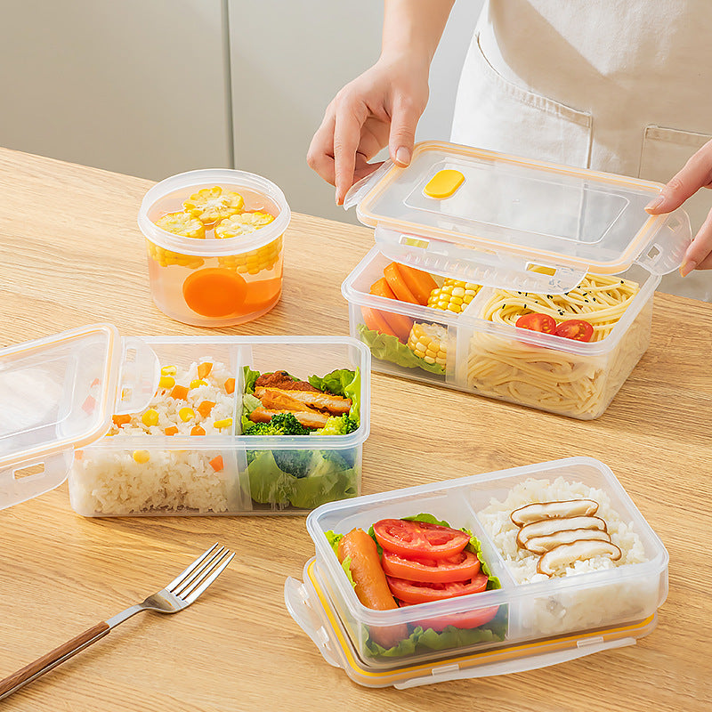 Office workers bring rice compartments, lunch boxes can be heated and sealed in microwave ovens, fresh-keeping boxes, food-grade plastic bento boxes