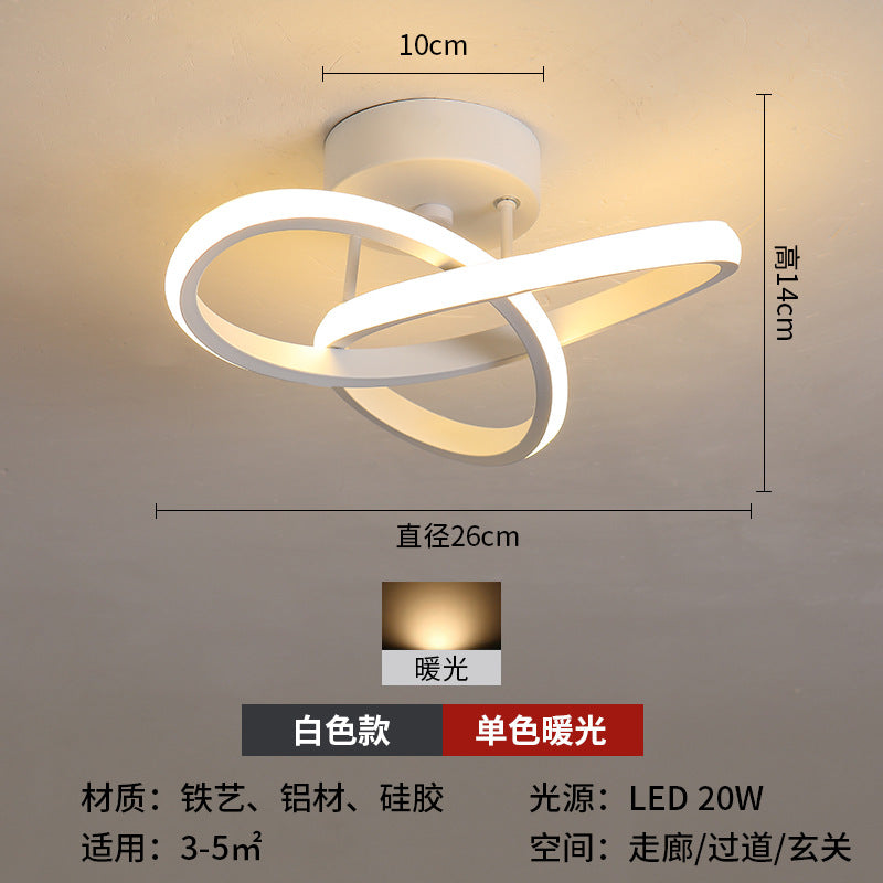 Aisle light led simple modern balcony corridor entrance foyer lighting creative Nordic cloakroom entrance lighting