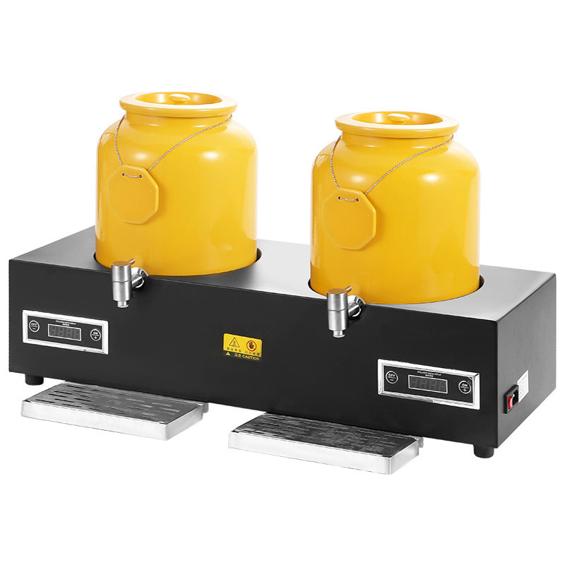 Milk tripod, hotel restaurant ceramic milk tripod coffee tripod numerical control heating stainless steel hot and cold tripod, juice tripod