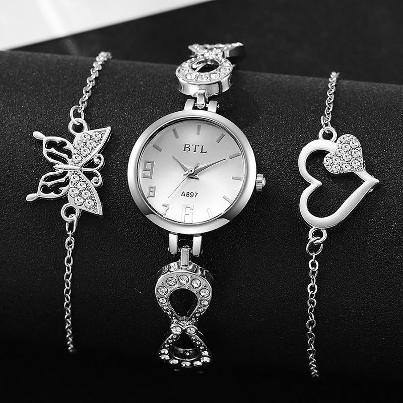 Women's quartz bracelet watch suitfashion small dial watch jewelry douyin popular trendy diamond women's watch women's watch