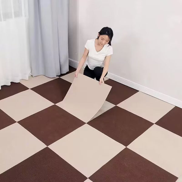 Wear-resistant self-adhesive carpet sticker, bedroom splicing square office full floor covering, non-slip cement floor sticker