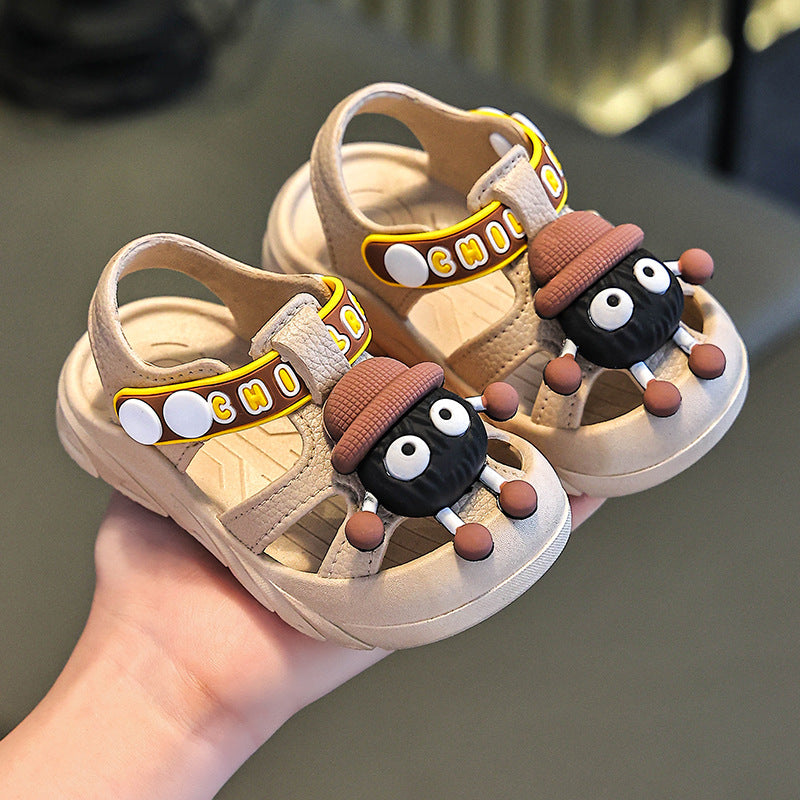 Kids' sandals: new summer korean style, soft sole, non-slip, waterproof first walker sandals for boys and girls aged 2-3 years
