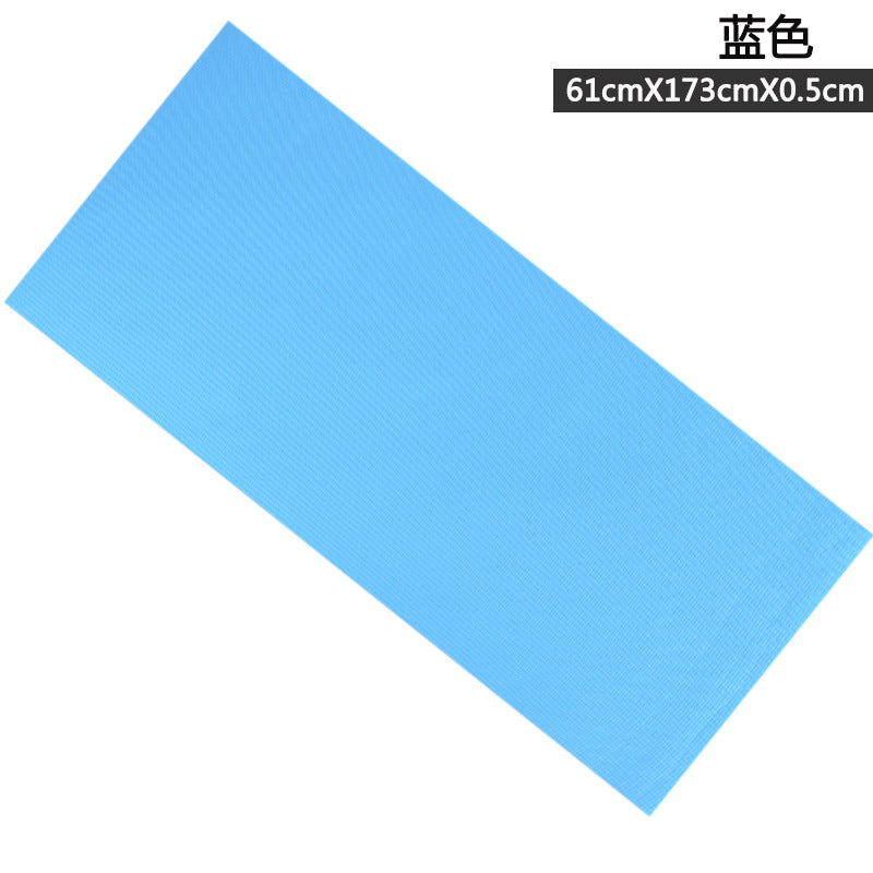 Pvc yoga mat - uv printed, shock absorbing, non-slip, white, fitness, silent, thickened, foldable, stretchable