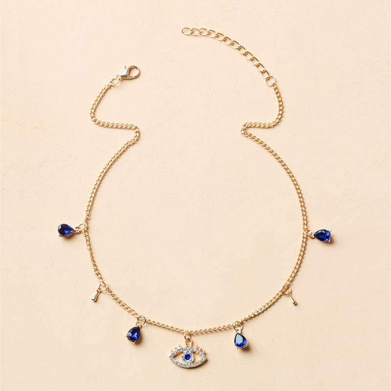 Customized necklace crystal jewelry summer alloy pendant niche high-end light luxury accessories clavicle necklace for women