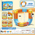 hot-selling electric magnetic track car, mini high-speed train, children's educational toy, building block set, magical 3d toy