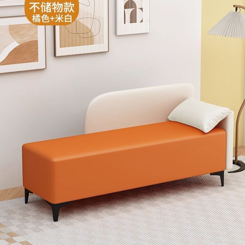 Imperial concubine bench - multi-functional storage ottoman for home use - adult seating - rectangular sofa bench for bedroom