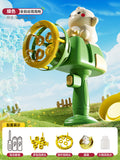 New electric bubble machine with multiple bubble nozzles - fully automatic, handheld bubble gun toy for fun and games!