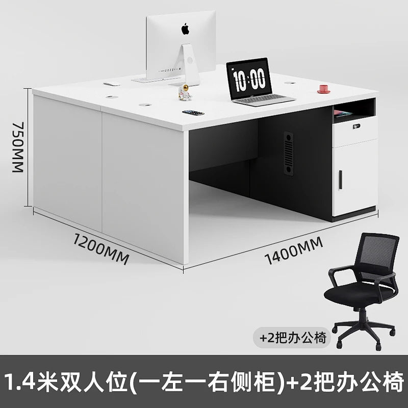 Office desk computer desk minimalist modern office employee single desk chair combination furniture manager's desk small employee workstation
