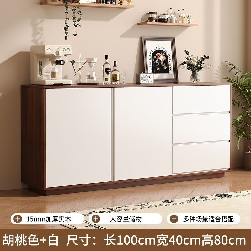 Solid wood sideboard floor-standing wall storage cabinet living room tea cabinet kitchen storage cabinet for homecasual storage cabinet