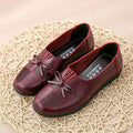 Soft leather soft bottom ladieswear shoes flatsabrasion resistantwaterproofbows work shoes wechat group purchase live broadcast one piece dropshipping