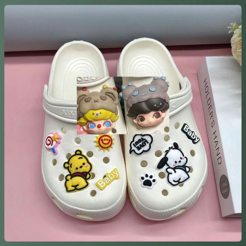 Crocs diy accessories shoe flower bubble jewelry shoe buckle detachable easiest for match stereo cute little girl buckle
