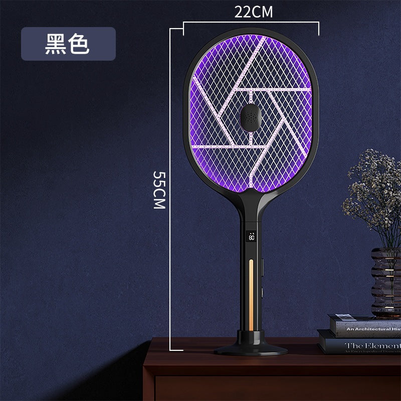 Electric mosquito swatter foldable mosquito killer lamp automatic mosquito trap home rechargeable lithium battery powerful 2-in-1 mosquito swatter fly swatter