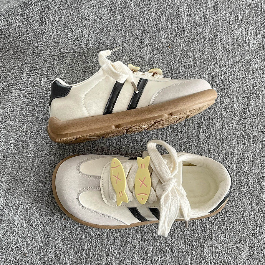 Autumthick solewhite shoes women's 2025new arrival women's easiest for match breathable trendychic shoes retro german training shoes