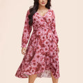 New  export style plus size red dress for curvy women - hot seller on  &  cross-border e-commerce