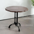 American retro solid wood table cafe table and chairs dessert shop milk tea shop scandinavian medieval iron square table restaurant round table