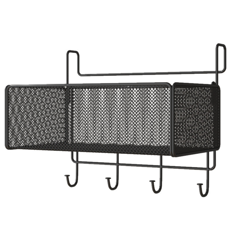 Dorm bedside hanging basket storage rack - top bunk bed hanging organizer - dorm room no-drill storage solution