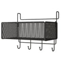 Dorm bedside hanging basket storage rack - top bunk bed hanging organizer - dorm room no-drill storage solution